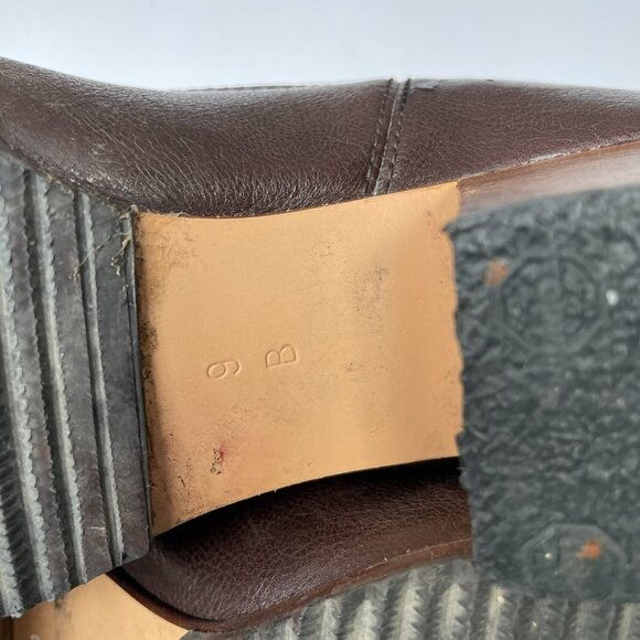 Coach Fayth Whiskey Leather Pull On Round Toe Knee High Riding Boots Brown 9 - Picture 10 of 12